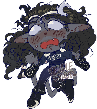 Unshaded chibi (comm, dnd)