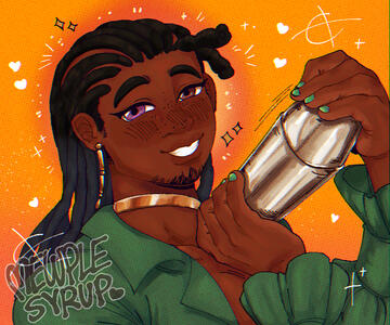 Shaded bust (comm, dnd, 2023)