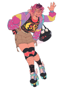 Unshaded fullbody design (comm, dnd)